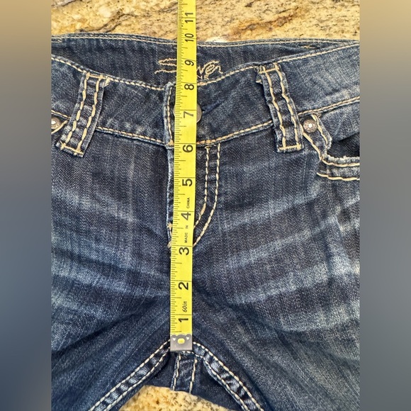 Silver Jeans Women’s Size 31 Mckenzie Capri Flap Pockets Stretch Denim - Picture 11 of 12